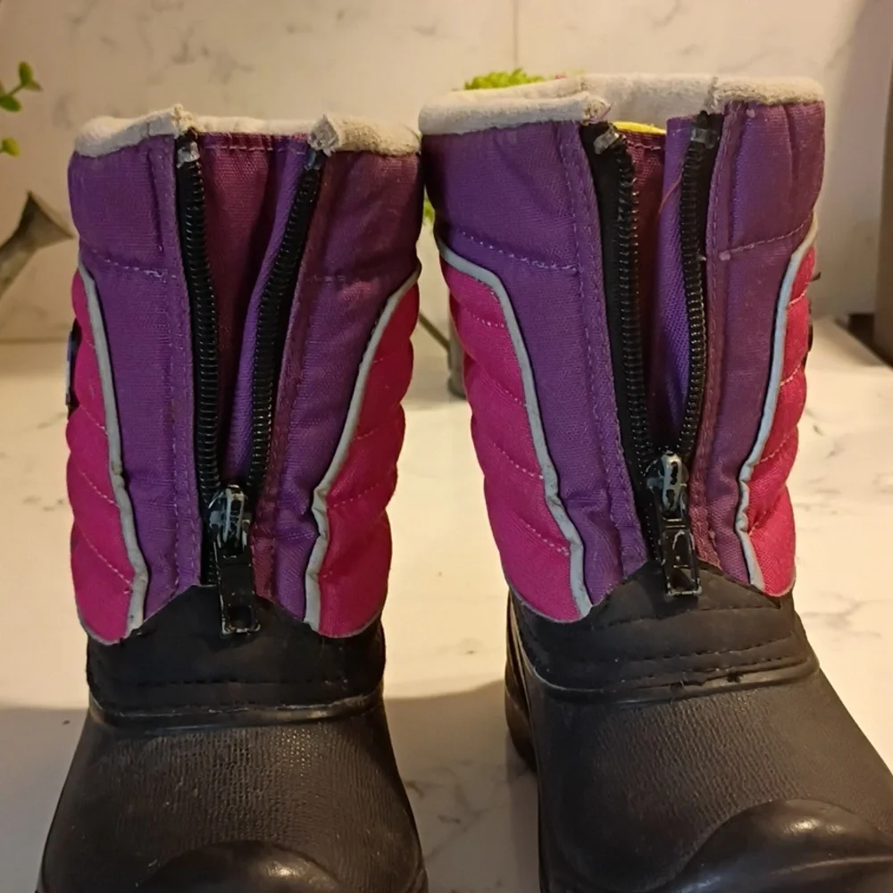 sorel Pink and Black Arctic Shield Winter Boots Baby